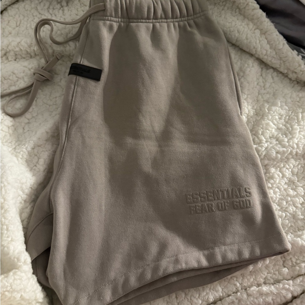 Essentials Athletic Shorts in Tan